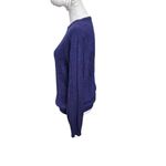 Diane Von Furstenberg Vintage  Cable Knit Sweater Purple Pullover Women’s Size S Photo 3