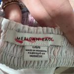 American Eagle  Candy Stripe Linen Blend Tank Top Shirt Large Photo 3