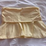 White Fox Boutique  Yellow Foldover Mini Skirt  Photo 1