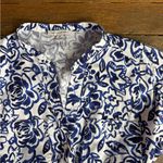 Free Assembly 100% Cotton Belted Button Front Utility Shirtdress ~ Size M 💚🍄 Blue Size M Photo 8