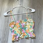 Billabong Floral Cami cropped tank top womens (small) beach summer colorful Photo 5