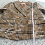 Petal and Pup  Michaela Tan Plaid Blazer Jacket NWOT Size S Photo 12