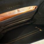 Bags By Dorian Vintage Faux Leather Purse Handbag 60s Women's 9" Black Gold Photo 5