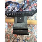 Marc by Marc Jacobs Gray Paisley Button Down Babydoll Silk Shirt Blouse 4 Photo 3