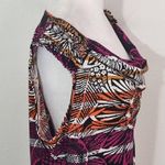 East 5th Colorful Cowl Neck Top Size Petite XL Multi-Color Sleeveless Blouse Photo 3