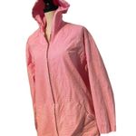 Fresh Produce  Pink & White Micro Stripe Hooded Size XL Jacket With Pockets. Photo 1