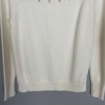 NWT LOFT Sweater Ivory Sequins White Size Small Women FLAWED Holiday‎ Christmas Photo 5