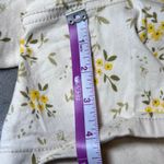 Judy Blue Shorts Womens 1XL White Yellow Floral Print Denim Casual Summer Comfy Photo 13