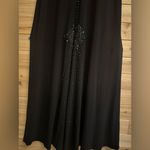 Vintage DJ Nights Size Medium Black High Neck Butterfly Moth Beaded Prom Gown Photo 7