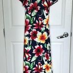 Amazon Brand new fitted floral maxi off the shoulders size medium Photo 0