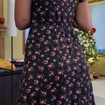 Dry Goods Off The Shoulder Black Floral Dress Photo 1