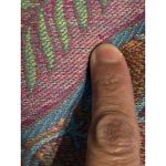 VTG Cashmere Paisley Floral Fringe Multicolor Scarf/Wrap a Gift From Jerusalem Blue Photo 6