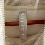 Athleta  Oatmeal Cozy Karma Funnel Neck Side Zip Pullover Sweatshirt Size M Photo 5