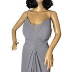 BARI JAY STYLE 1864 bridesmaids dress in gray size 18 Silver Photo 2
