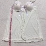 Inner Secret Baby Doll Sexy Slip Embroider cups with‎ Open front Size L White Size L Photo 8