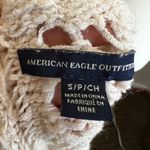 American Eagle  Cream Crochet Top, Boho Chic Festival Indie Vacation Summer Small Photo 4