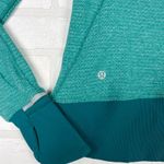 Lululemon Green Half Zip Top Thumbholes Athletic Activewear Jacket Size 6 Photo 4