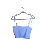 Susana Monaco  $98 Tie Top‎ Tank In Sugar White Size Large NWT Photo 3