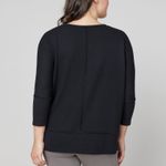 Spanx  Dolman Sweatshirt Women's Medium Black Loungewear Activewear Casual Comfy Photo 3