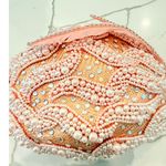 George Zamau'l Couture | Rare Vintage 1940s Pink Felt Rhinestone Feather Hat Photo 3