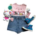 Sanrio Hello Kitty and friends by hibiscus pink short sleeve tee Photo 6
