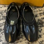 Fendi  Filo Leather Ballerina Black Flat Photo 1