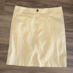 J.Jill Live-In Chino Straight Skirt Womens Size 6 Khaki Skirt Photo 0