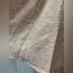 Talula Aritzia  Striped Shimmer Pleated Flair Mini Skirt Womens 2 Elasticic Waist Photo 5