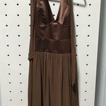 Y2K BCBG Drop Waist Dress Brown Size 16 Photo 0