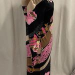 Leonard Paris floral shift stretchy jersey dress luxury 70’s old money vibes Pink Size 6 Photo 9