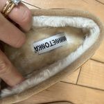 Minnetonka  Petra Trapper Tie Moccasin Slipper Shoe Fur Lined Size 8 New NWT Photo 3