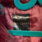 Riley & James Plush Burgundy Faux Fur Jacket Photo 2