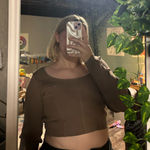 happily grey top Brown Size XL Photo 0