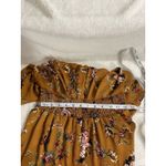 Showpo Vacay Ready BOHO Maxi Dress Plunge Thigh Split In Mustard Floral SZ 4 Photo 10