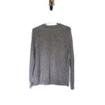 J Crew Small Gray Sweater Tweed Front Merino Wool Graphite Long Sleeve Crew Photo 4
