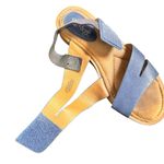 Eurosoft Blue Strappy Sandals Size 8M Comfort Footbed Slip Photo 6