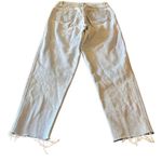 Vintage Sostanza Light Blue Wash High Rise Straight Leg Raw Hem Mom Jeans 7/8 Size undefined Photo 1