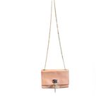 Badgley Mischka Taupe/Blush Metal Fringe Crossbody Bag for Women Photo 5