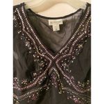 Motherhood Maternity  Sequin chiffon top size L Photo 1