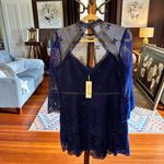 Ever New Yasmin Lace Flippy Hem Dress sz 10 cobalt blue Photo 7