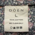 NWT Doen Honey Midi in Black Petit Jardin Floral Cotton Tiered Dress L Size L Photo 10