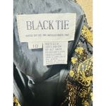 Black Tie Beaded Dress Size 10 Gold Flowers Vintage Cocktail‎ Party Photo 1