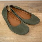Lucky Brand  Emmie Green Leather Faux Snake Skin Embossed Ballet Flats Photo 0