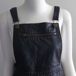 Forever 21  Faux Leather Overall Dress SIZE L Photo 2