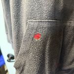 PINK - Victoria's Secret Victorias Secret PINK Grey‎ Fleece Embroidered Floral Rose Hoodie Sweatshirt S Photo 2