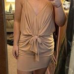 MISA Los Angeles Misa Los Angleses Nude Drape Mini Dress Photo 0