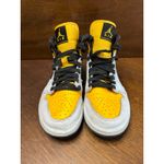 Nike  Air Jordan 1 Mid Perforated White University Gold Sneaker Women 9 Colorful Photo 5