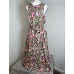Women’s Vintage Fairy Floral MIDI Dress Large Pink Photo 9
