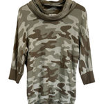 Anthropologie  OVLA Camo Cowl Neck Tunic  Sweatshirt Women’s Size Medium Photo 0