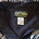 Bob Mackie  Wearable Art Silk Long Sleeve Button up Chic Classy Elegant Blouse M Photo 6